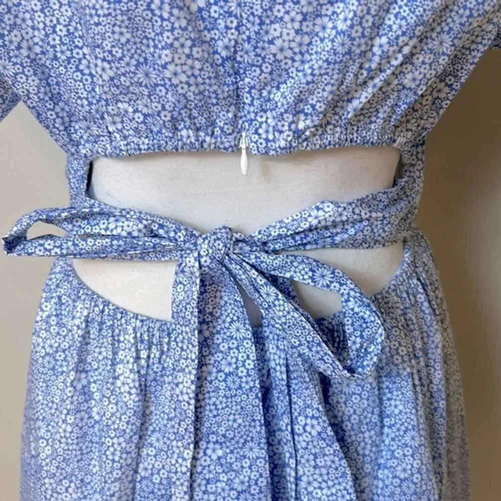 NWT J. Crew X Liberty floral back cut out dress
